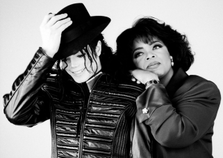Michael Jackson and Oprah Winfrey January 1993 California, USA